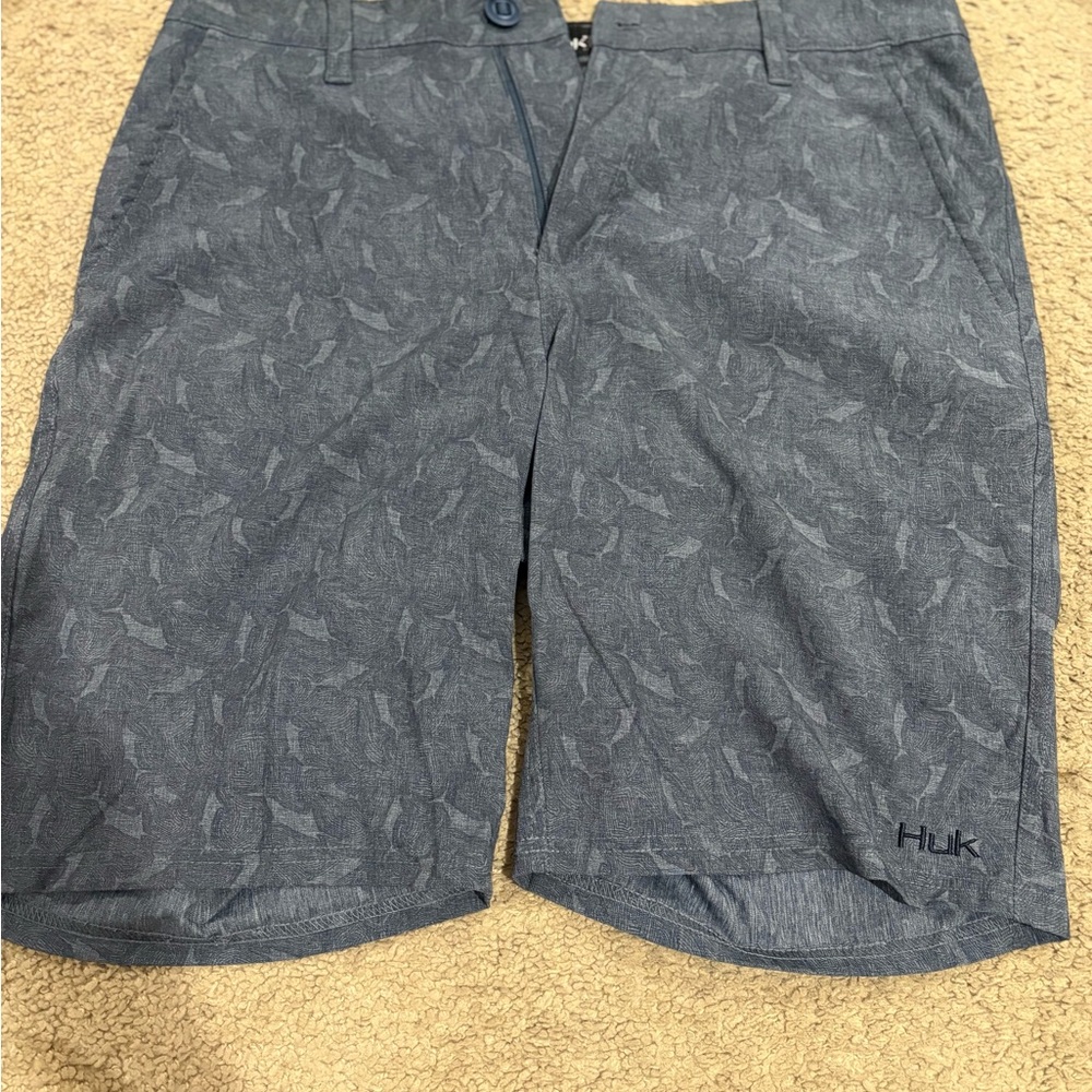 Huk Gray Textured Shorts